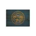 Wile E. Wood 15 x 11 in. Nebraska State Flag Wood Art FLNE-1511